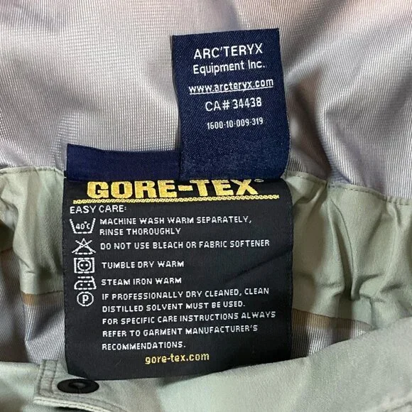 Arc'teryx Theta SV Bib Pants Womens Medium Zinc Gray Gore-Tex Shell Canada Made - Picture 16 of 16